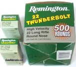 Remington 22 Thunderbolt, 600 .22 LR LRN Rimfire Cartridges (Lot)